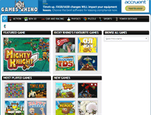 Tablet Screenshot of gamesrhino.com